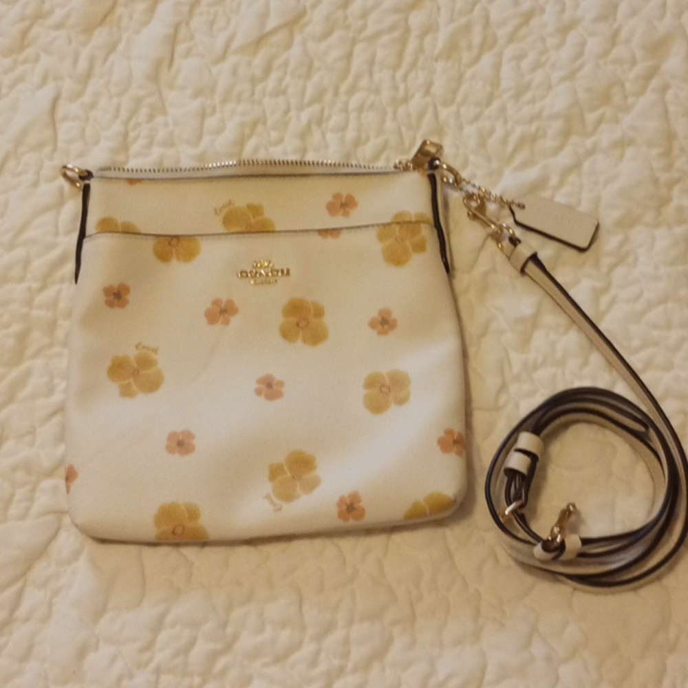 As Is - Coach Chalk Pansy Kitt Crossbody
